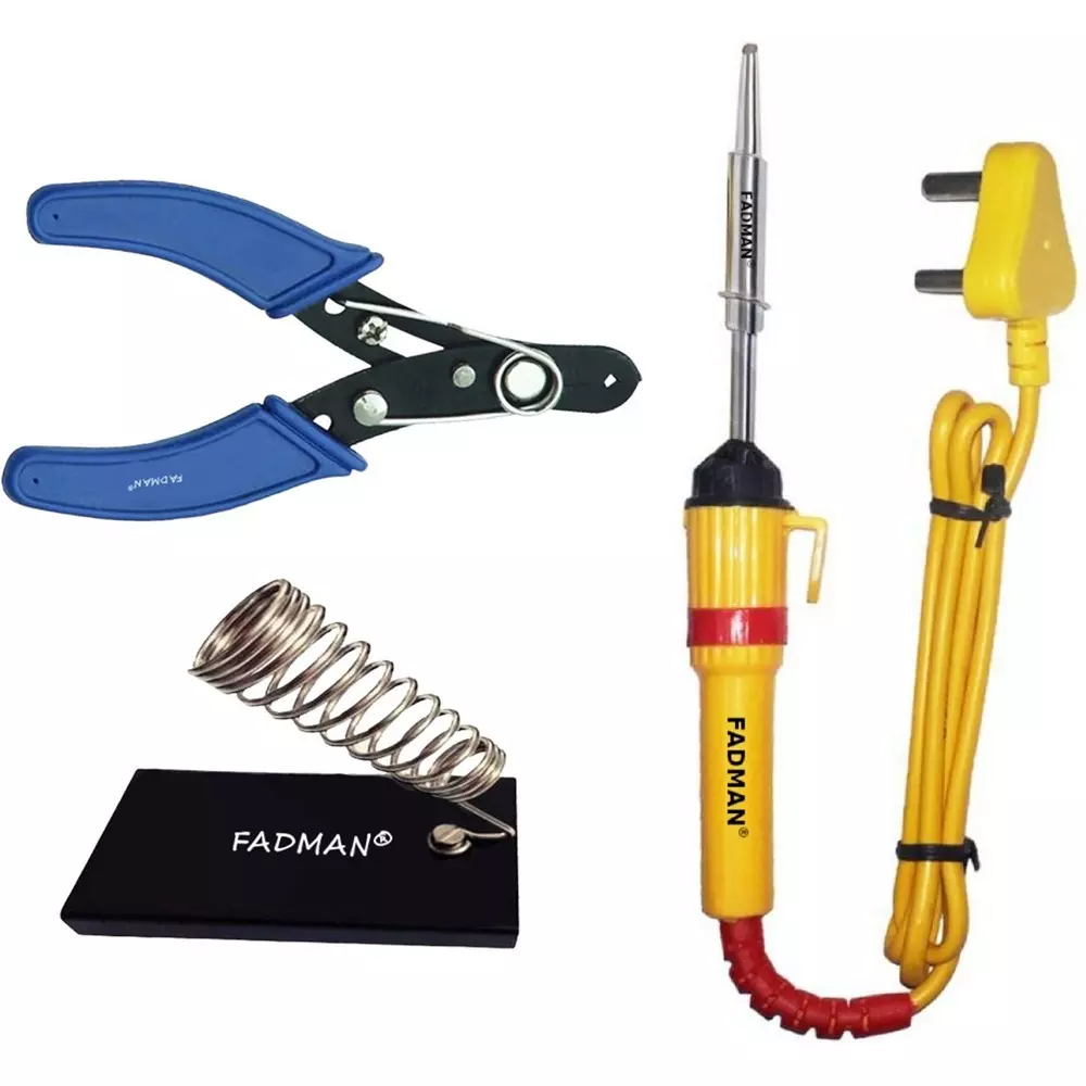 Fadman 3 In 1 Soldering Iron Bundle Set Copper, Iron & Nickle Corded 25 W