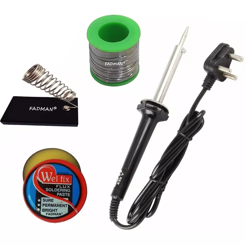Fadman 4 In 1 Soldering Iron Kit Steel, Aluminium & Copper Corded with Solder Wire