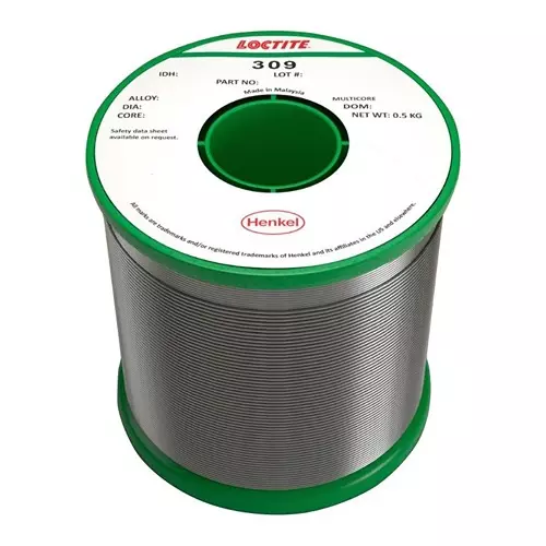 MULTICORE / LOCTITE Solder Wire, Lead Free, 1.0Mm, 500G, 309 97SC 5C 1.02MM H 500G