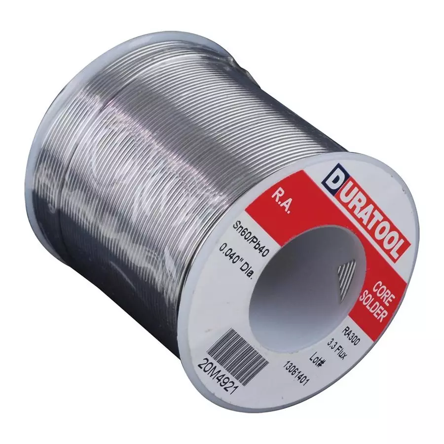 DURATOOL Solder Wire, 60/40 Sn/Pb, 190°C, 1Lb, SPC22127.