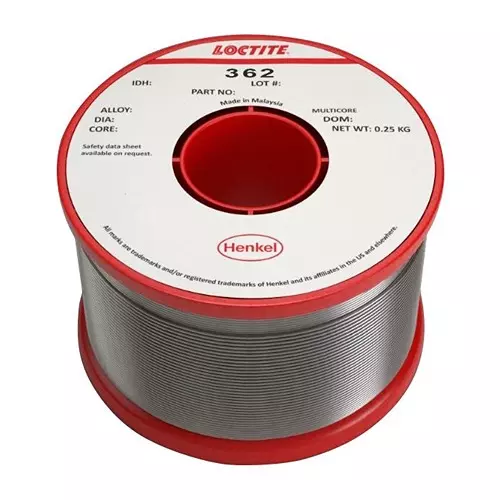 MULTICORE / LOCTITE Solder Wire, Lead Free, 18Swg, 250G, 362 99C 5C 1.2MM G 250G