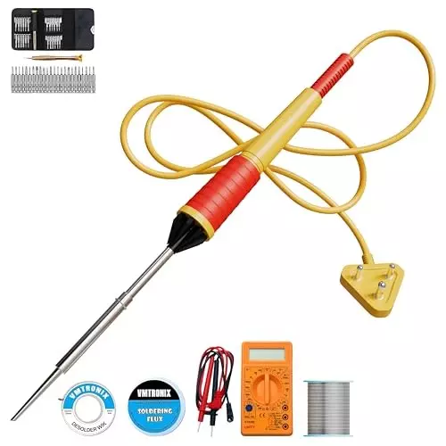 VMTRONIX Soldering Iron Kit 25 W for Precision Electric Work (Kit of 8 Pcs)
