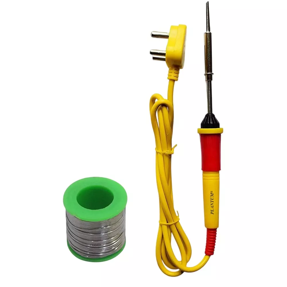 PLANTUM Beginner 2 In 1 Soldering Iron Kit 25 W Corded Flat Copper, Iron & Nickle Tip