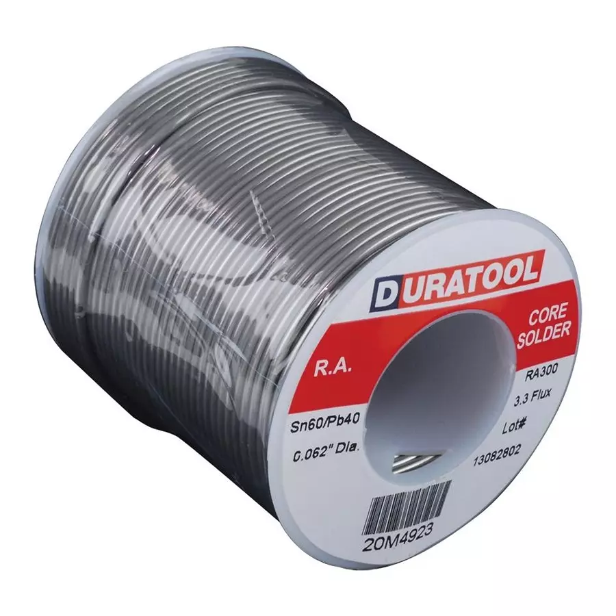 DURATOOL Solder Wire, 60/40 Sn/Pb, 190°C, 1Lb, SPC22129.