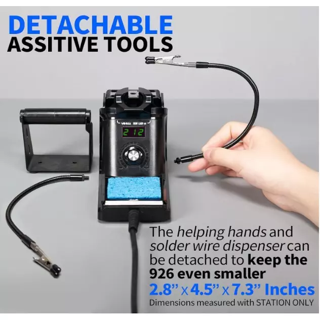 NVEE1 12-in-1 Soldering Station with Kit 60 W Pin Type Tip Bakelite Handle 220-240 V, 926 LED-III