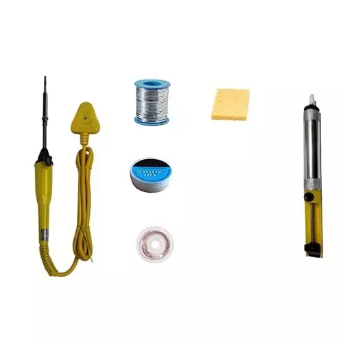 VMTRONIX Soldering Kit 25 W Composition 60% Tin + 40% Lead for Precision Electric Work (Kit of 6 Pcs)