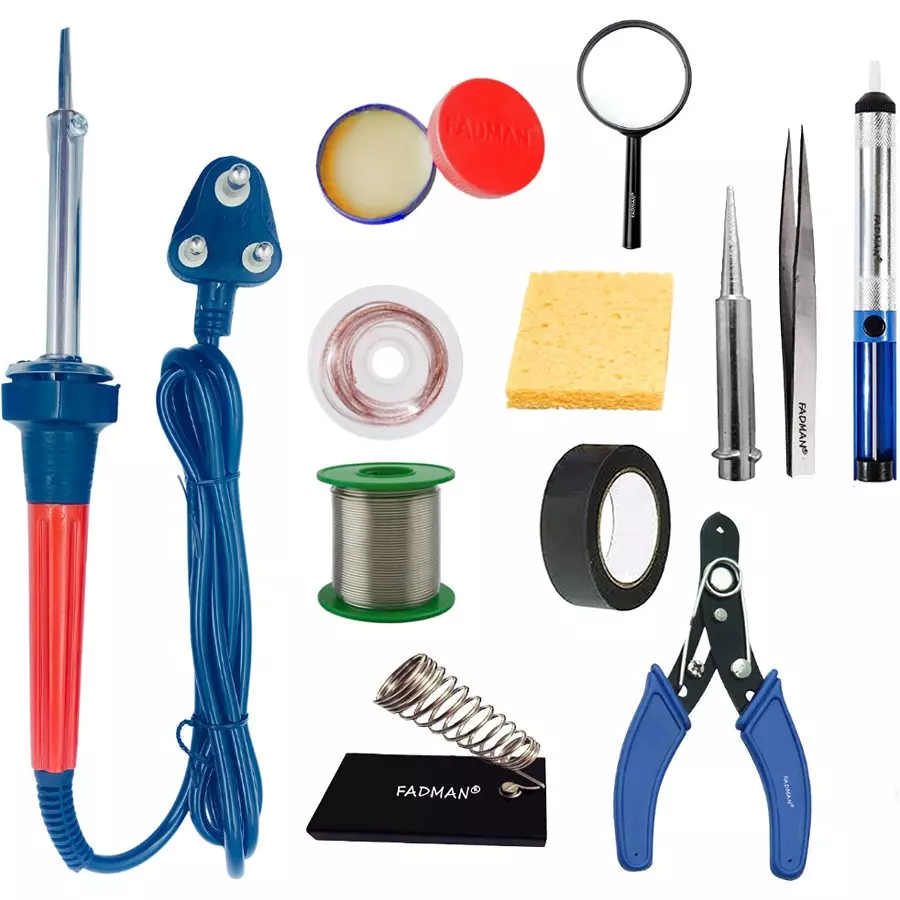 Fadman 12 In 1 Soldering Iron Kit 60 W Simple (Flat Tip)