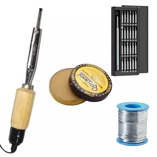 VMTRONIX Soldering Kit with 24 in 1 Screwdriver Set 35 W for Precision Electric Work