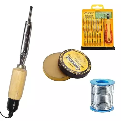 VMTRONIX Soldering Kit with 32 in 1 Mini Screwdriver Set 35 W for Precision Electric Work