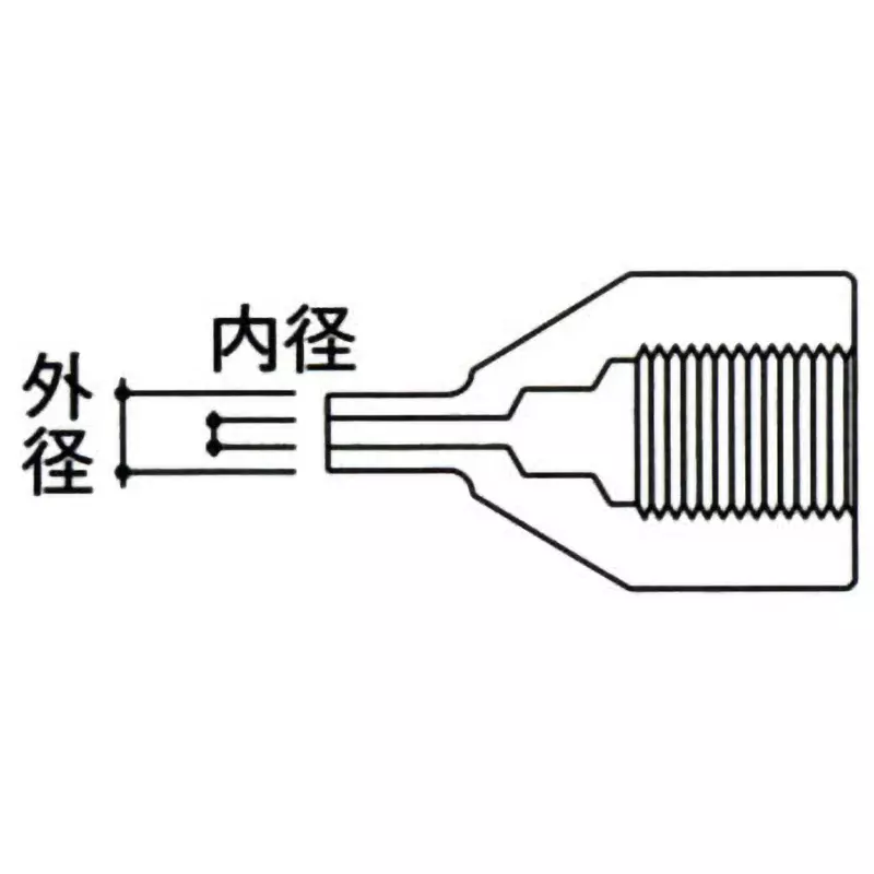 HAKKO Nozzle Replacement 0.8 mm Inner and 2.2 mm Outer Dia. For Desoldering (475-51 / 474-71), A1497