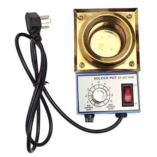 Dhapro Electric Soldering Iron Solder Pot 150 W Adjustable 200–450 °C 50 mm