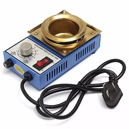 Dhapro Electric Soldering Iron Solder Pot 150 W Adjustable 200–450 °C 50 mm