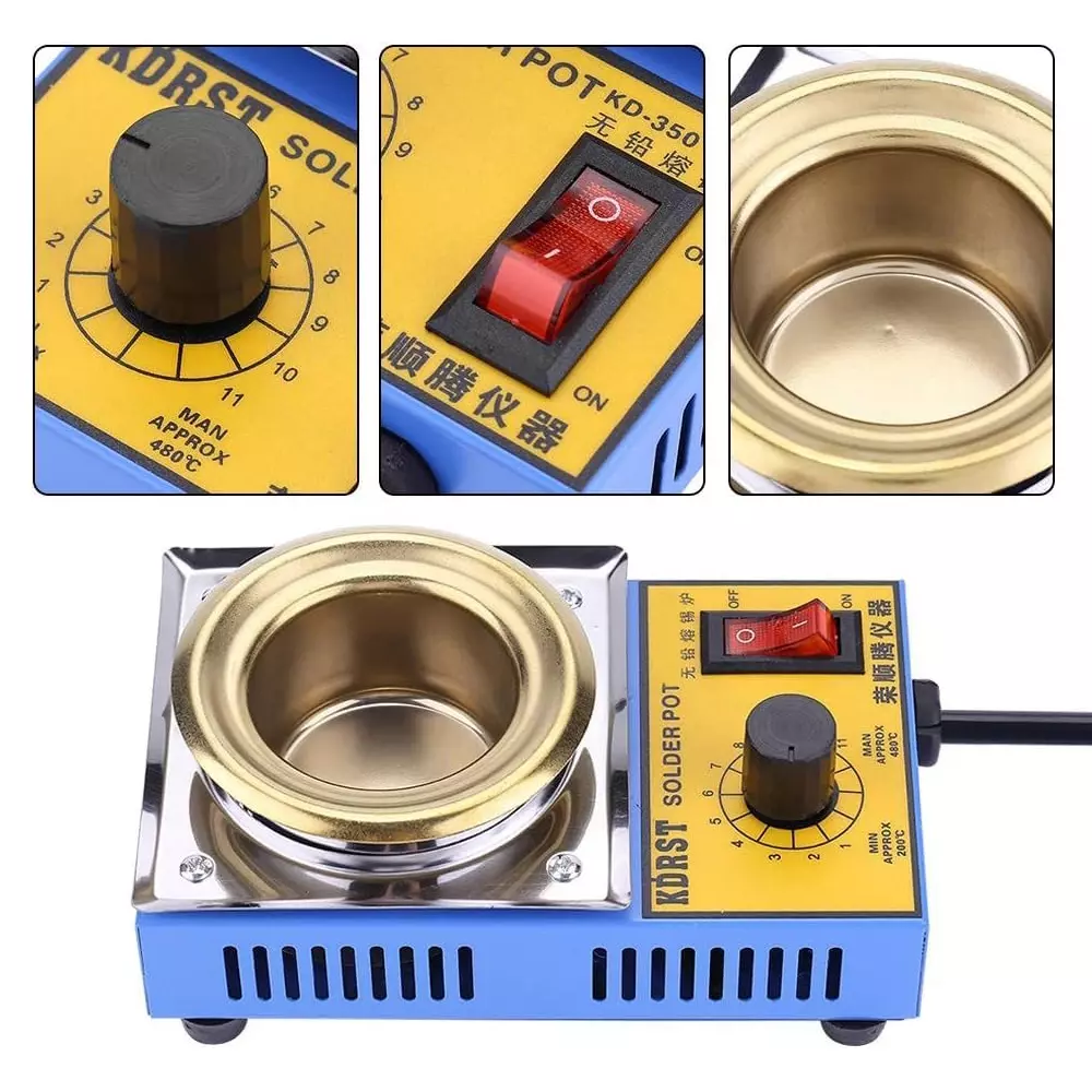 Dhapro Solder Pot Stainless Steel Soldering & Desoldering Bath 220 V 150 W (200–580 °C)