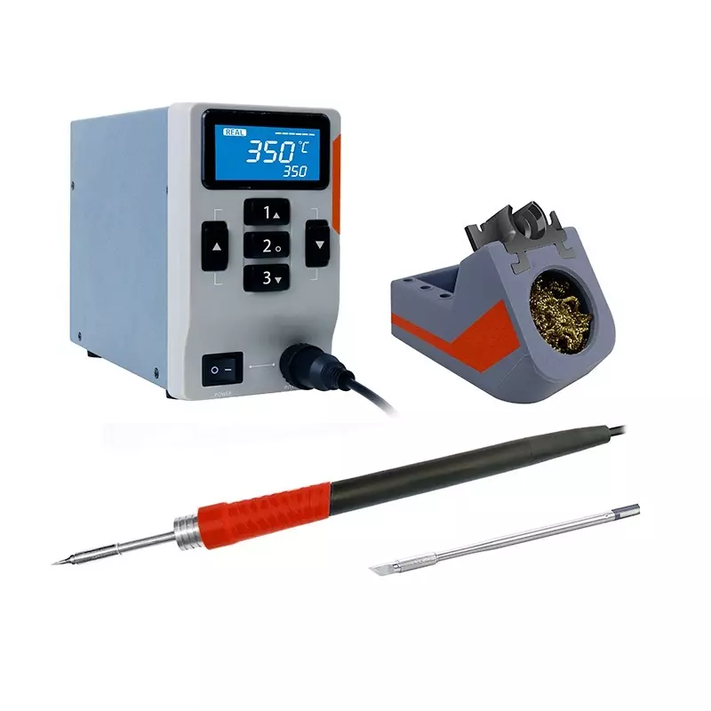 RS PRO Soldering Station LCD 230 V AC 1 Output 130 W Euro Plug, UK Soldering & Desoldering, 2713543