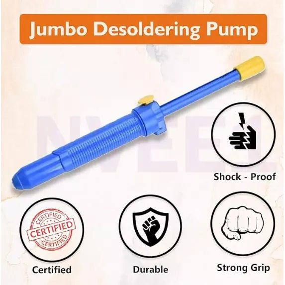 NVEE1 Jumbo Desoldering Pump Pencil Head Bakelite Handle, BK-017