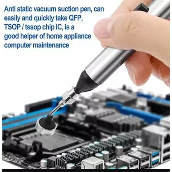 YADAV Desoldering Pump Sucker Tool Manual Vacuum Suction Pen 939 with 3 Suction Cups for IC SMD BGA Components
