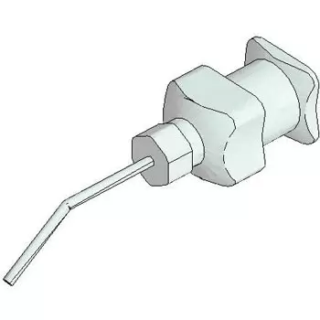 HAKKO Bent Nozzle Suitable For 392-1, 393-1, 394-01 21278066 - Made In Japan