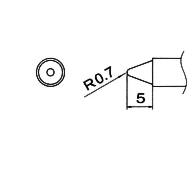 Hakko Soldering Tip T12 Lead Free Solder Type B, T12-B3