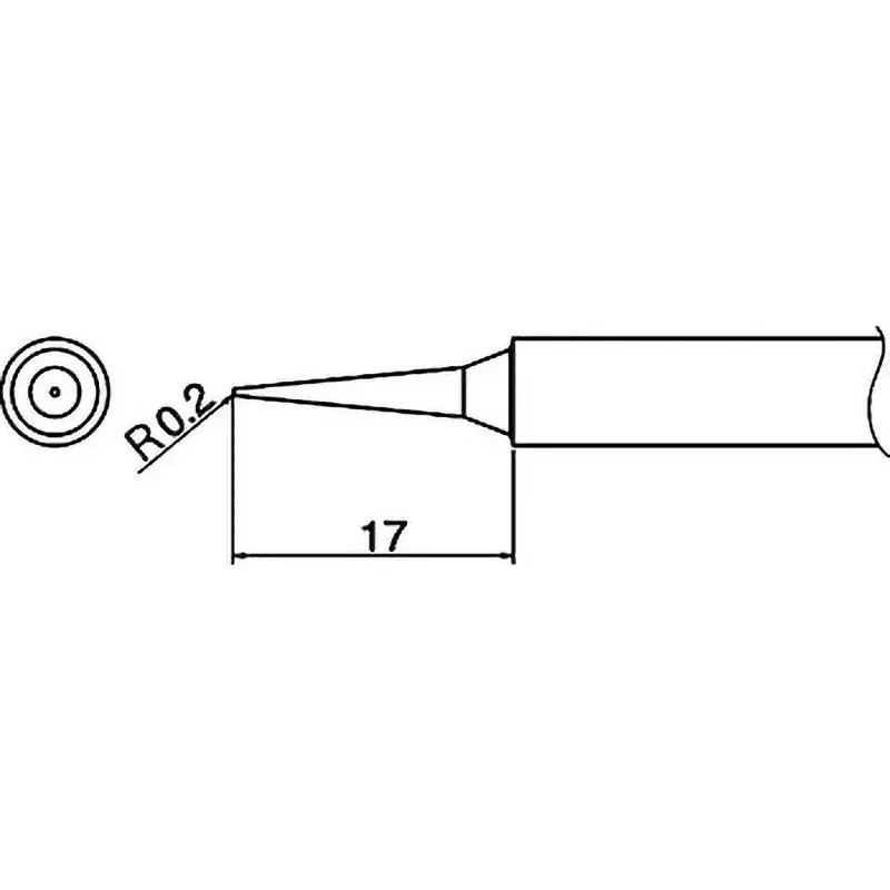 Hakko Soldering Iron Tip Suitable For FX650, T34-I (10) (Set of 10)
