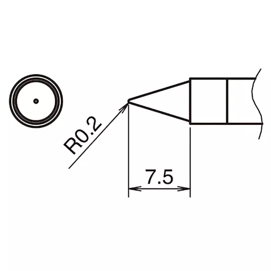 Hakko Soldering Tip Replacement T39 Series Type B, T39-B02 (10 LOTS) (Pack of 10)