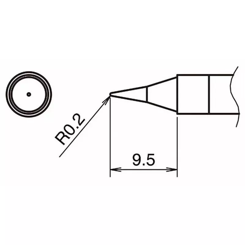 Hakko Soldering Tip Replacement T39 Series Type I, T39-I02 (10 LOTS) (Pack of 10)