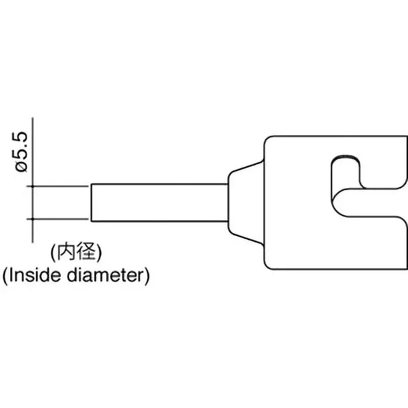 Hakko Soldering Iron Nozzle Single 5.5 mm For FR-810, N51-03