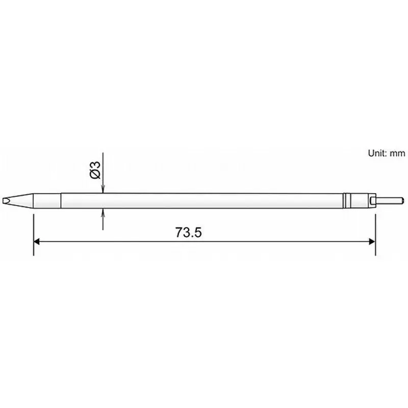 Hakko Soldering Tip Replacement T50 Series Type I, T50-I01 (10 LOTS) (Pack of 10)