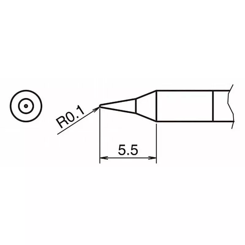 Hakko Soldering Tip Replacement T50 Series Type I, T50-I01 (10 LOTS) (Pack of 10)