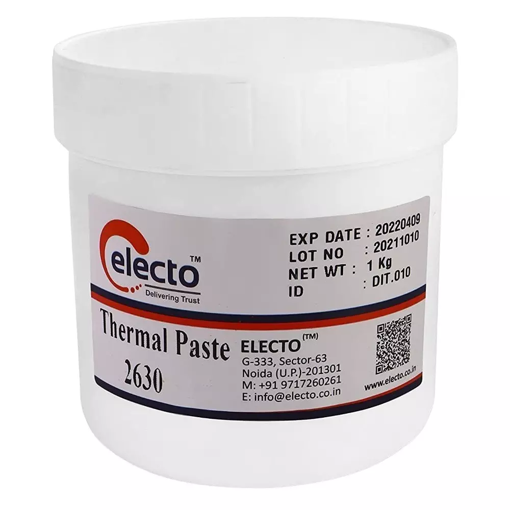 Electo 2630 Thermal Grease Paste White 3 TC Paste Item Form 1 Kg Container Packaging Type ‎Thermal Paste