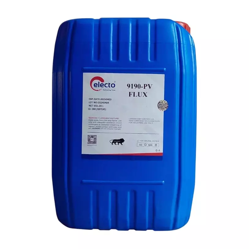 Electo 9190 PV Flux Liquid Item Form 20 L Can Packaging Type for Soldering