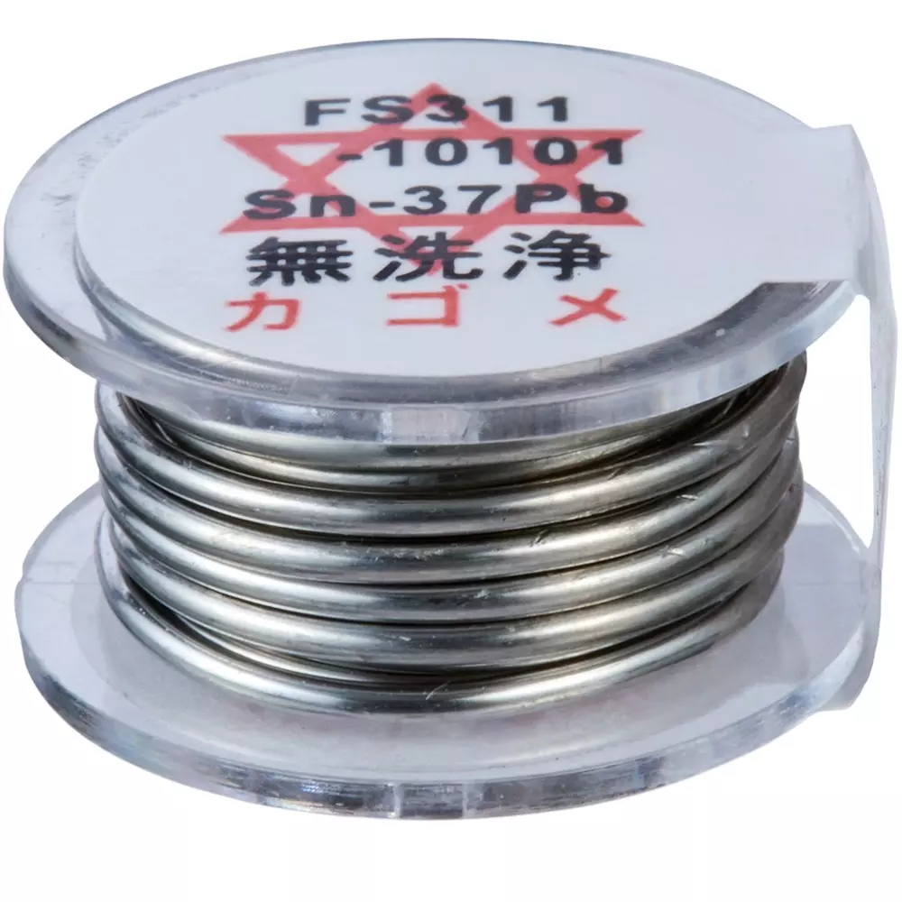 HAKKO Solder Hexsol Lead-Containing Eutectic No Flux Cleaning 1 mm Wire Diameter, FS311-10101