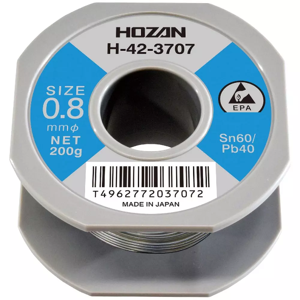 HOZAN Solder (High-Quality Solder For Precision Electronic Equipment), H-42-3707 (1 Roll)