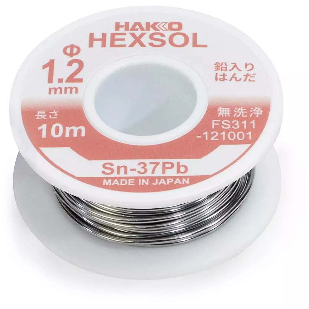 hakko-lead-containing-eutectic-solder-fs-311-series-flux-included-rom1-10-m-length-fs311-121001