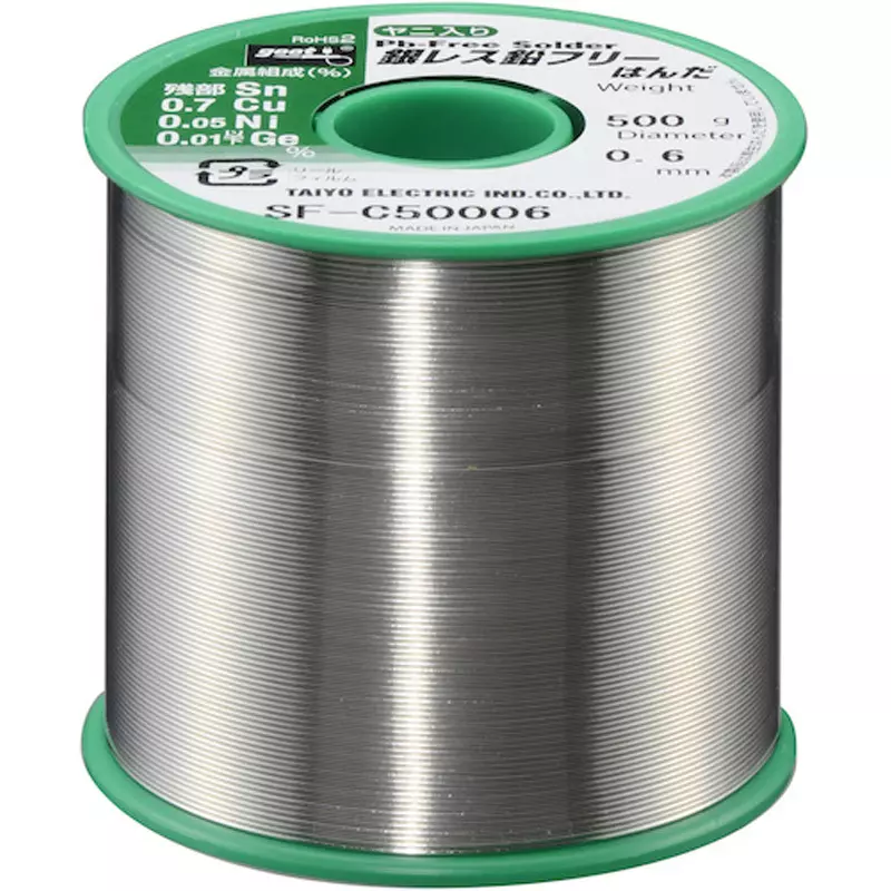 Goot Silver-Free Lead-Free Solder SF-C5 Series0.6 mm Wire Diameter, SF-C50006