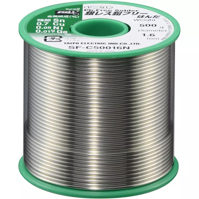 Goot Silver-Free Lead-Free Solder SF-C5 Series1.6 mm Wire Diameter, SF-C50016N