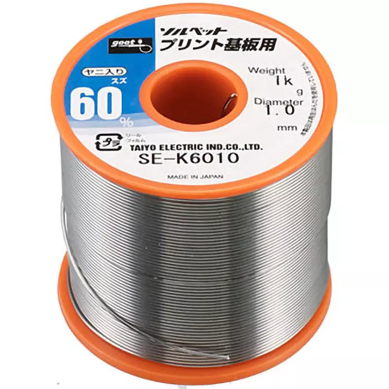 Goot Reel Winding Solder 0.8 mm Wire Diameter, SE-K6008 (1 Roll)