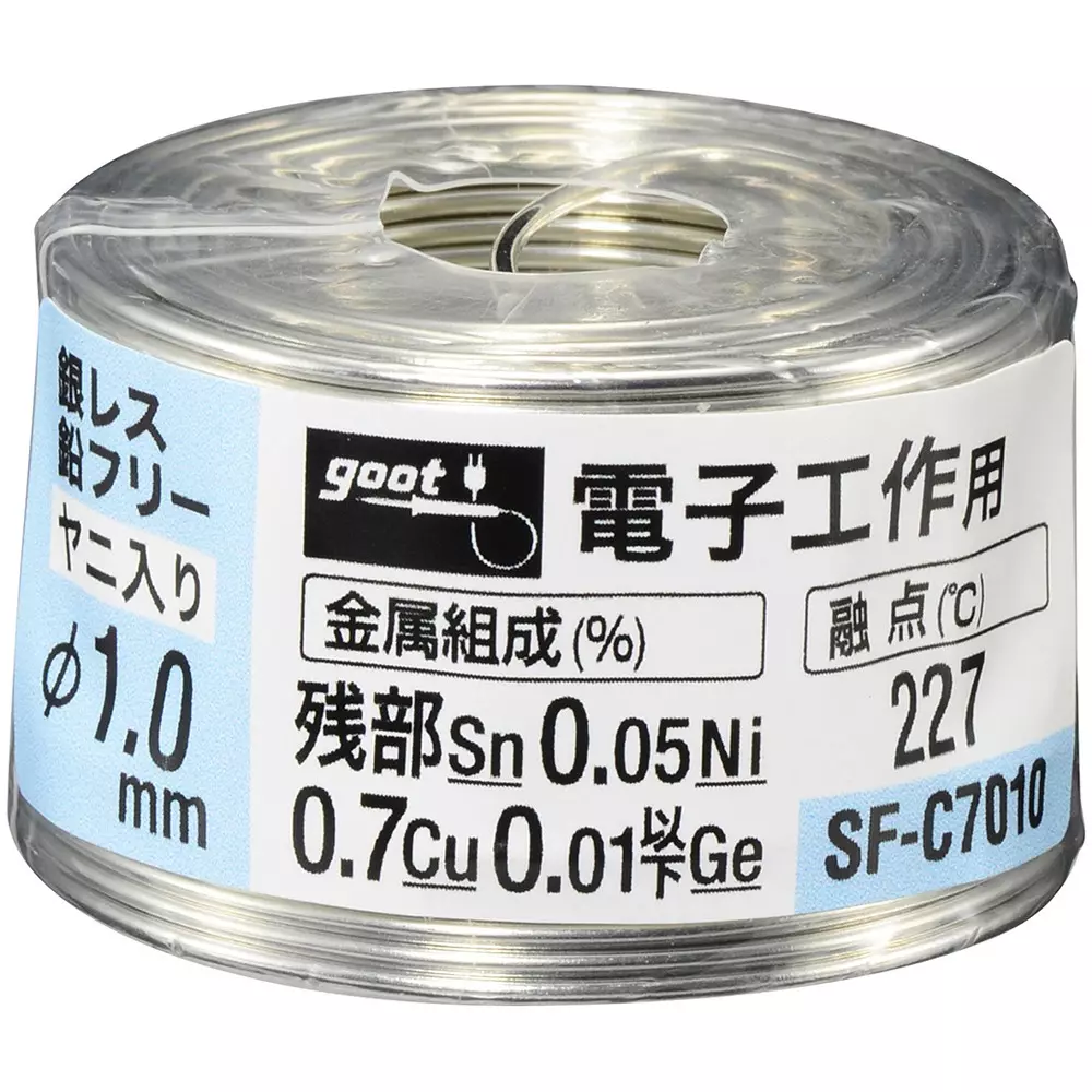 Goot Solder for Electronics With Spear 14 n Length 1 mm Wire Dia., SF-C7010
