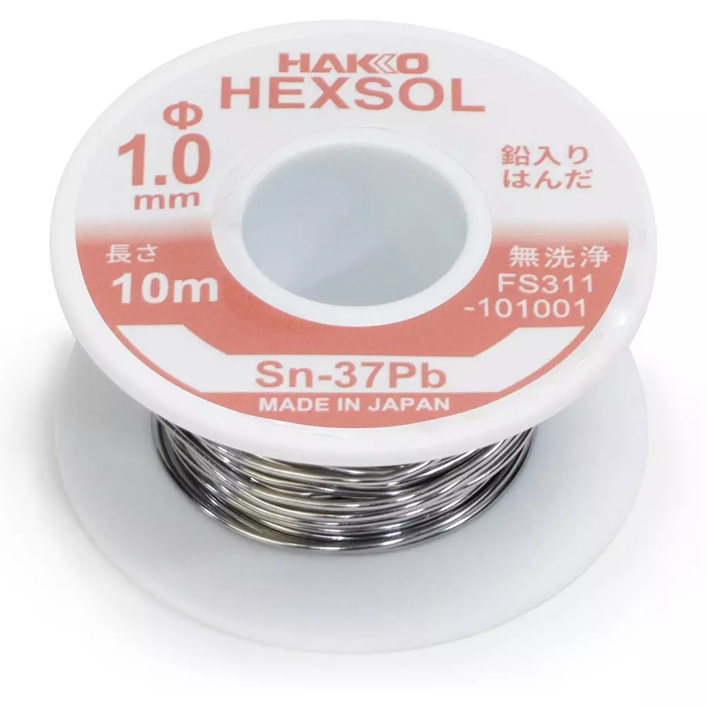 hakko-lead-containing-eutectic-solder-fs-311-series-flux-included-rom1-10-m-length-fs311-101001