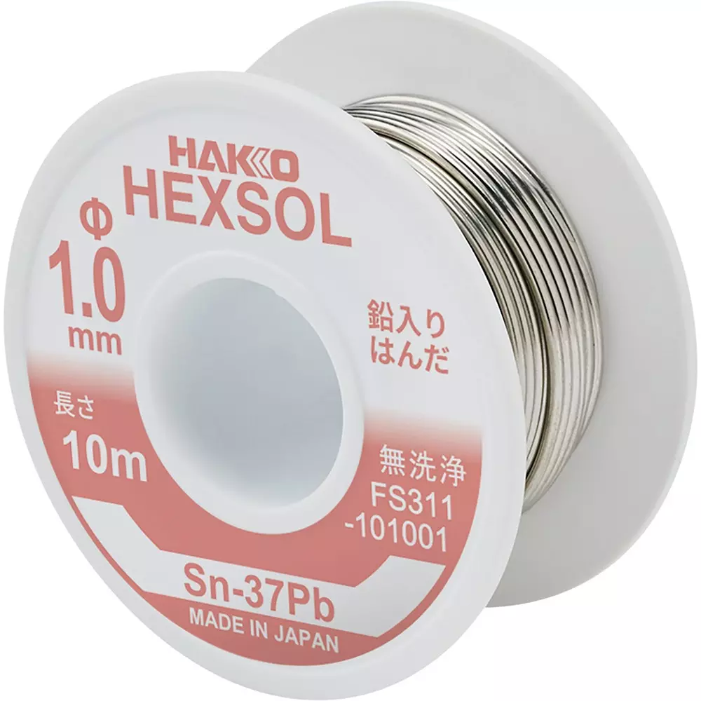 hakko-lead-containing-eutectic-solder-fs-311-series-flux-included-rom1-10-m-length-fs311-101001