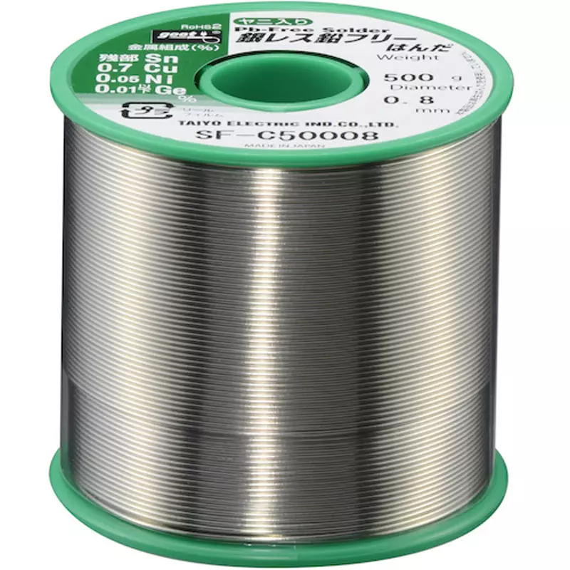 Goot Silver-Free Lead-Free Solder SF-C5 Series0.8 mm Wire Diameter, SF-C50008