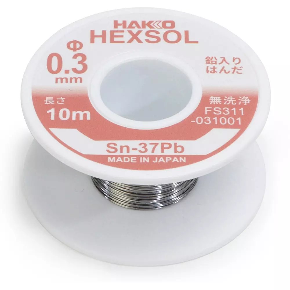 hakko-lead-containing-eutectic-solder-fs-311-series-flux-included-rom1-10-m-length-fs311-031001