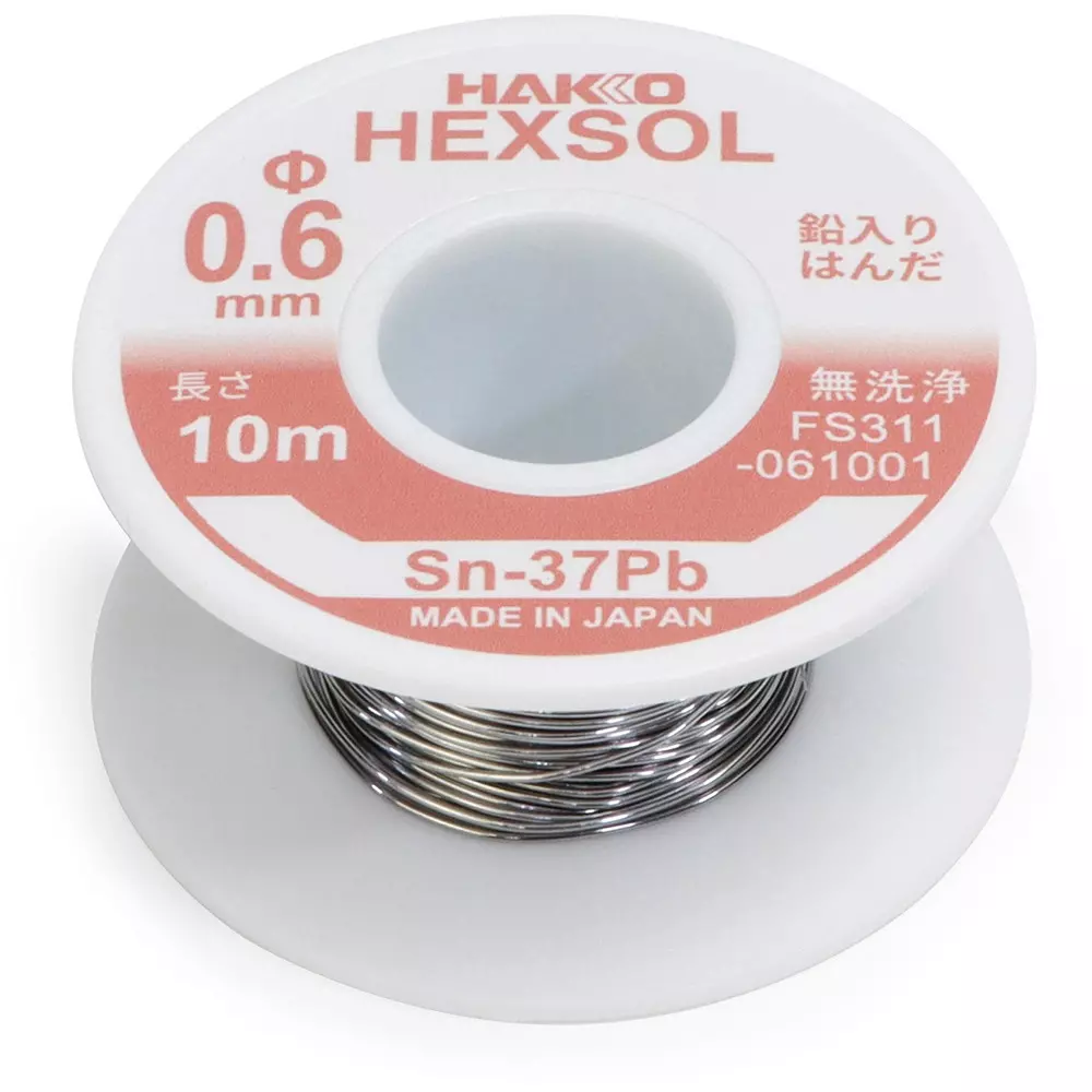 hakko-lead-containing-eutectic-solder-fs-311-series-flux-included-rom1-10-m-length-fs311-061001
