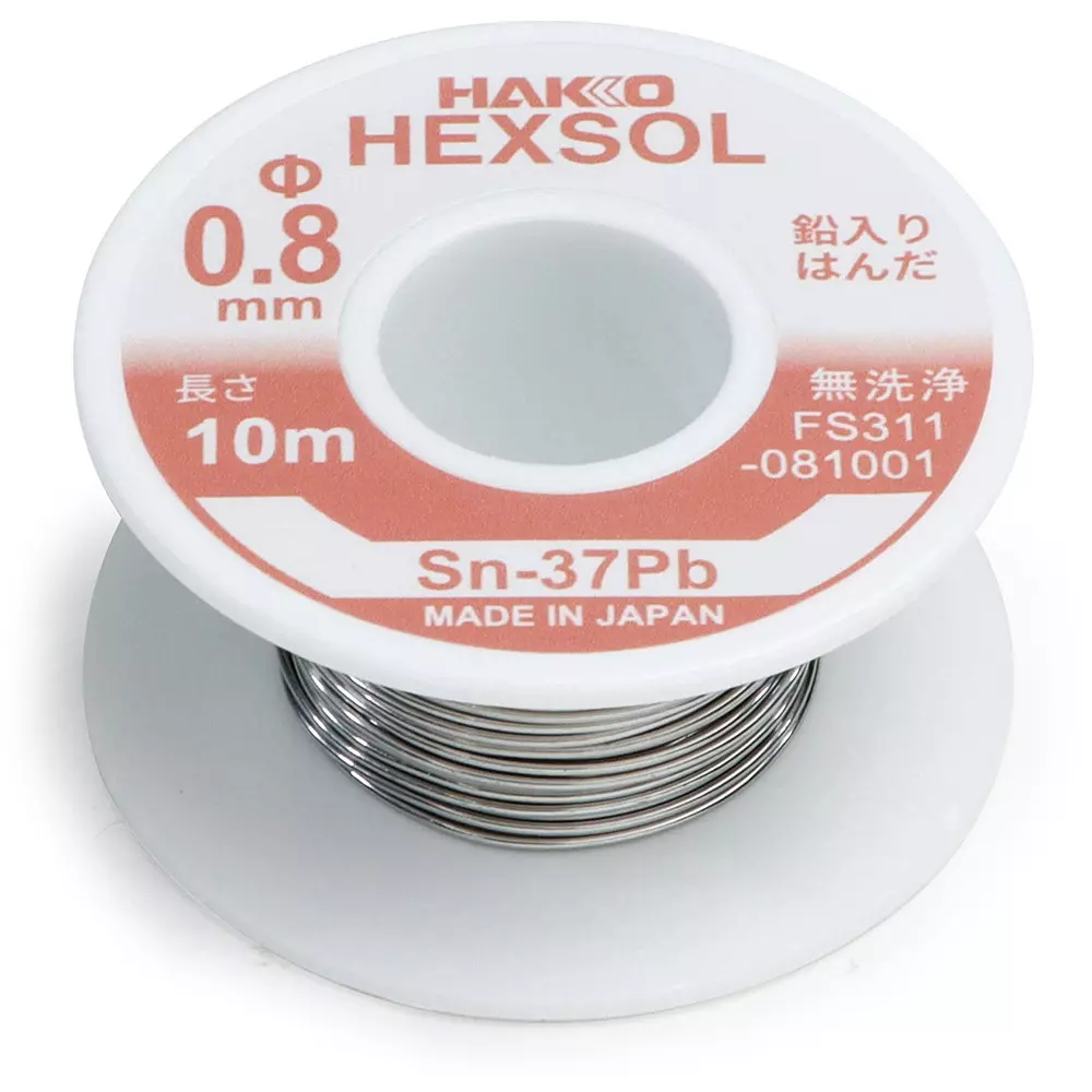 hakko-lead-containing-eutectic-solder-fs-311-series-flux-included-rom1-10-m-length-fs311-081001