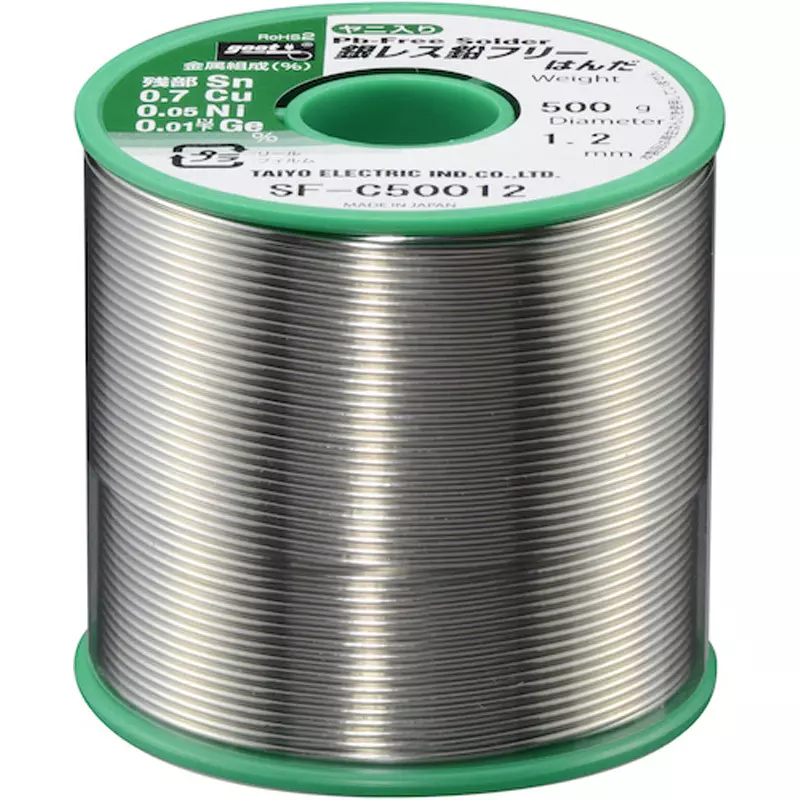 Goot Silver-Free Lead-Free Solder SF-C5 Series1.2 mm Wire Diameter, SF-C50012