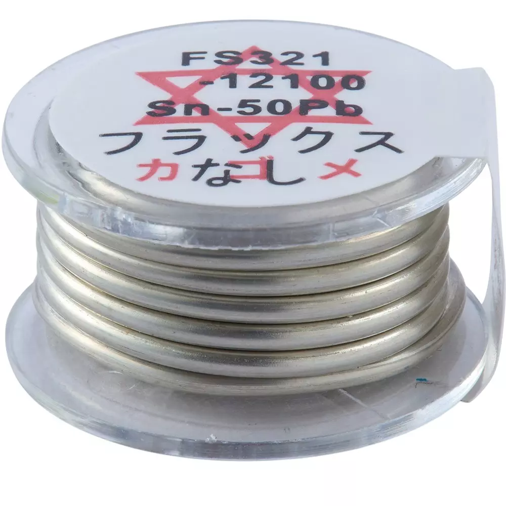 HAKKO Solder Hexsol Lead-Containing 50% Tin, 50% Lead 1 m Length, FS321-12100