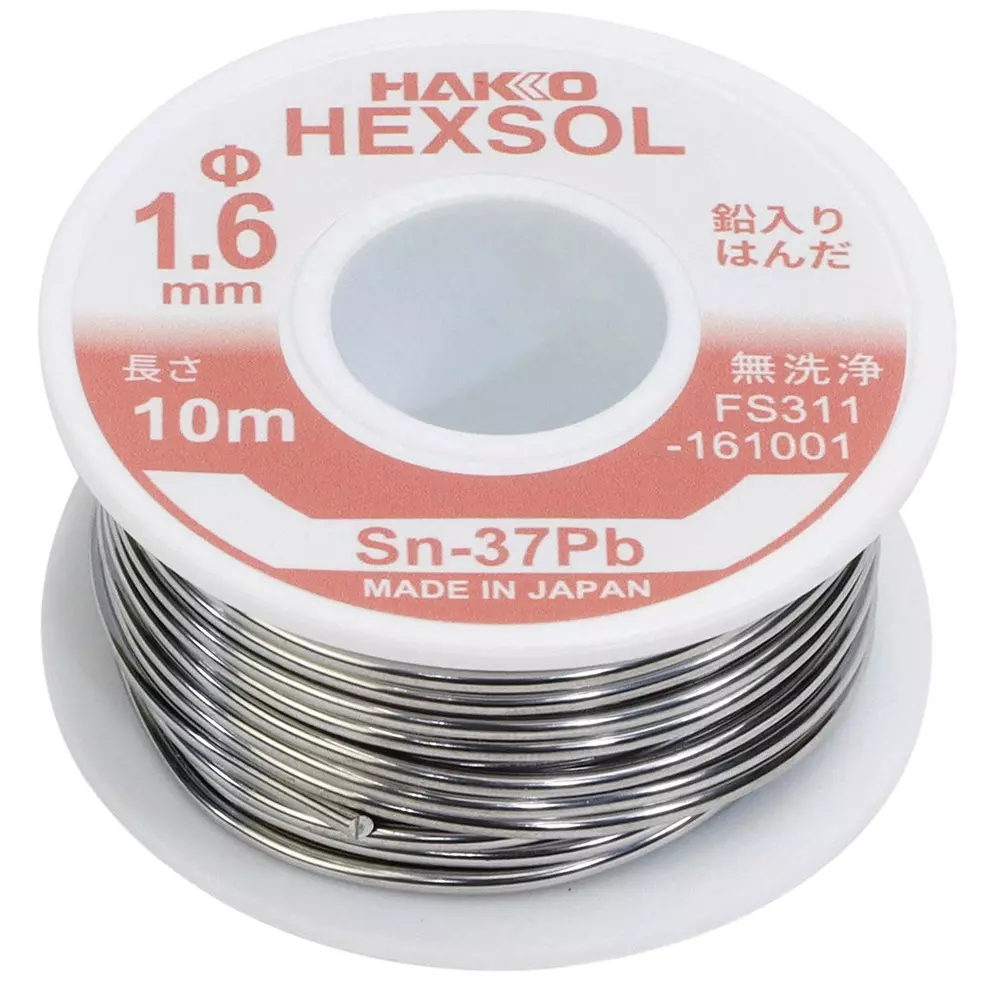 HAKKO Lead-Containing Solder Flux Included (ROM1) 10 m Length, FS311-161001