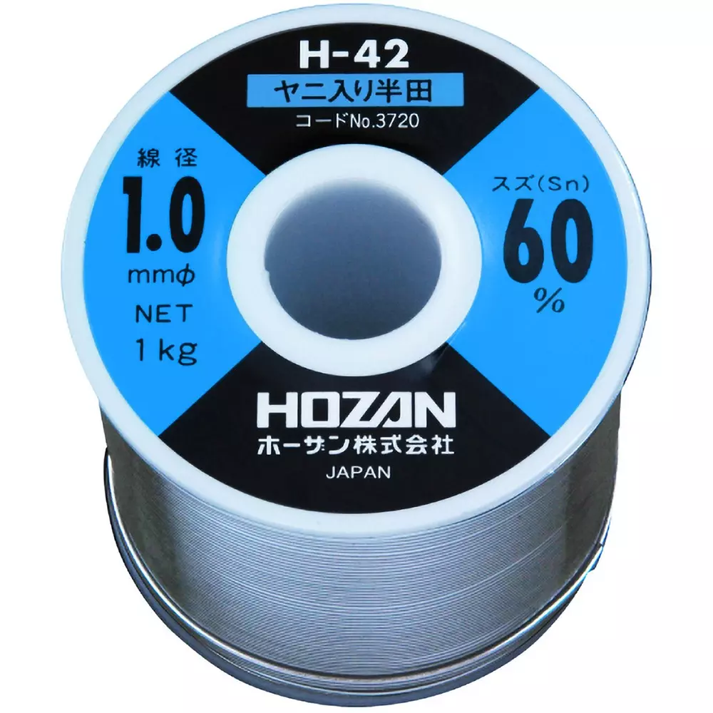 HOZAN Solder (High-Quality Solder For Precision Electronic Equipment), H-42-3720 (1 Roll)