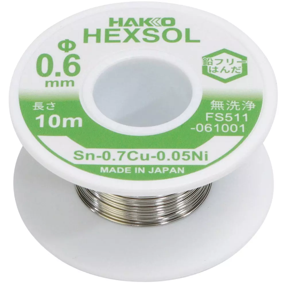HAKKO Lead-Containing Solder Flux Included (ROM1) 10 m Length, FS511-061001