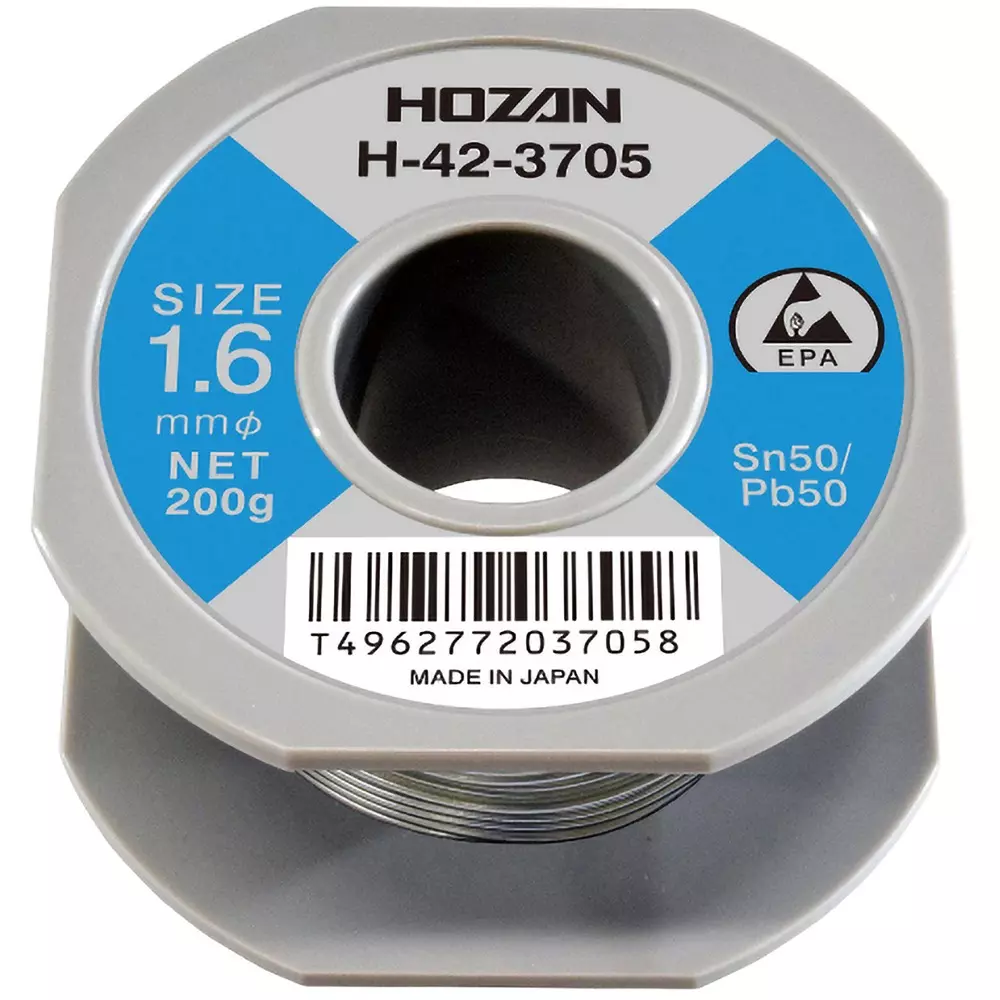 HOZAN Solder (High-Quality Solder For Precision Electronic Equipment), H-42-3705 (1 Roll)