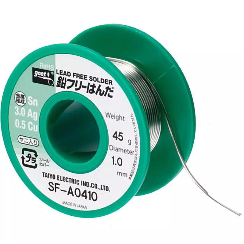 Goot Lead-Free Solder 0.3 mm Wire Diameter, SF-A0403